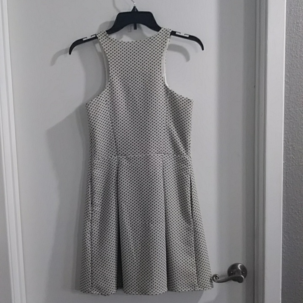 Express Polka Dot Pattern Front & Side Zipper Sid… - image 5